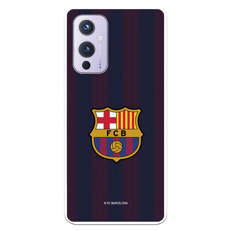 FC Barcelona OnePlus 9 Hülle Blaugrana Lines - Offizielle FC Barcelona Lizenz