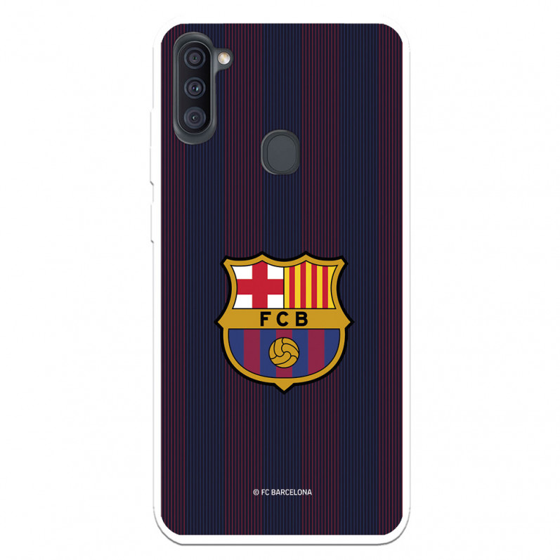 FC Barcelona Samsung Galaxy M11 Hülle Blaugrana Lines – FC Barcelona Offizielle Lizenz