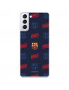 FC Barcelona Samsung Galaxy S21 Plus Hülle Rotes und blaues Design Wappen – FC Barcelona Offizielle Lizenz