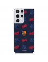 FC Barcelona Samsung Galaxy S21 Ultra Hülle Rotes und blaues Wappen – FC Barcelona Offizielle Lizenz