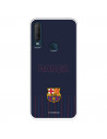 Hülle für Alcatel 1S 2020 FC Barcelona Barsa Blauer Hintergrund – FC Barcelona Offizielle Lizenz