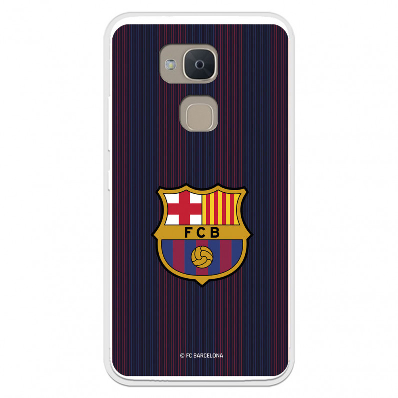 FC Barcelona Bq Aquaris V Plus Case Blaugrana Lines - FC Barcelona Offizielle Lizenz