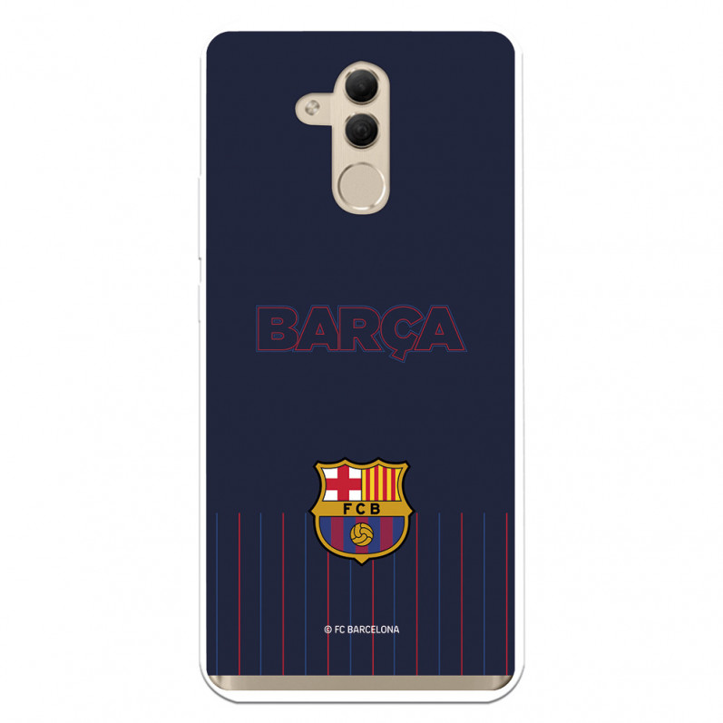 FC Barcelona Hülle für Huawei Mate 20 Lite Barsa Blauer Hintergrund – FC Barcelona Offizielle Lizenz