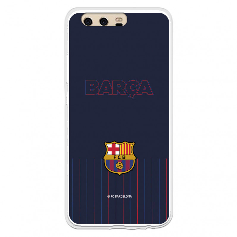 FC Barcelona Barsa Hülle für Huawei P10 Blauer Hintergrund – FC Barcelona Offizielle Lizenz