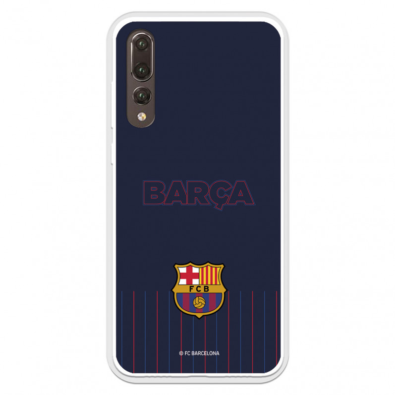 FC Barcelona Hülle für Huawei P20 Pro Barsa Blauer Hintergrund – FC Barcelona Offizielle Lizenz