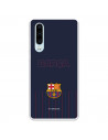 FC Barcelona Hülle für Huawei P30 Barsa Blauer Hintergrund – FC Barcelona Offizielle Lizenz