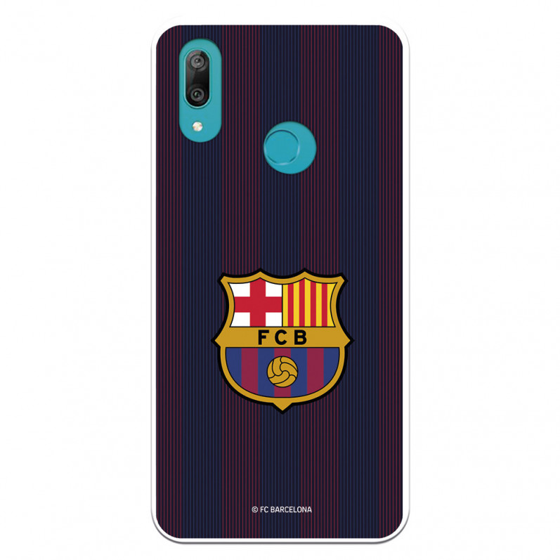 FC Barcelona Huawei Y7 2019 Hülle Blaugrana Lines - FC Barcelona Offizielle Lizenz