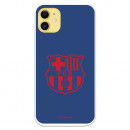 FC Barcelona iPhone 11 Hülle Rotes Wappen Blauer Hintergrund – Offizielle FC Barcelona Lizenz