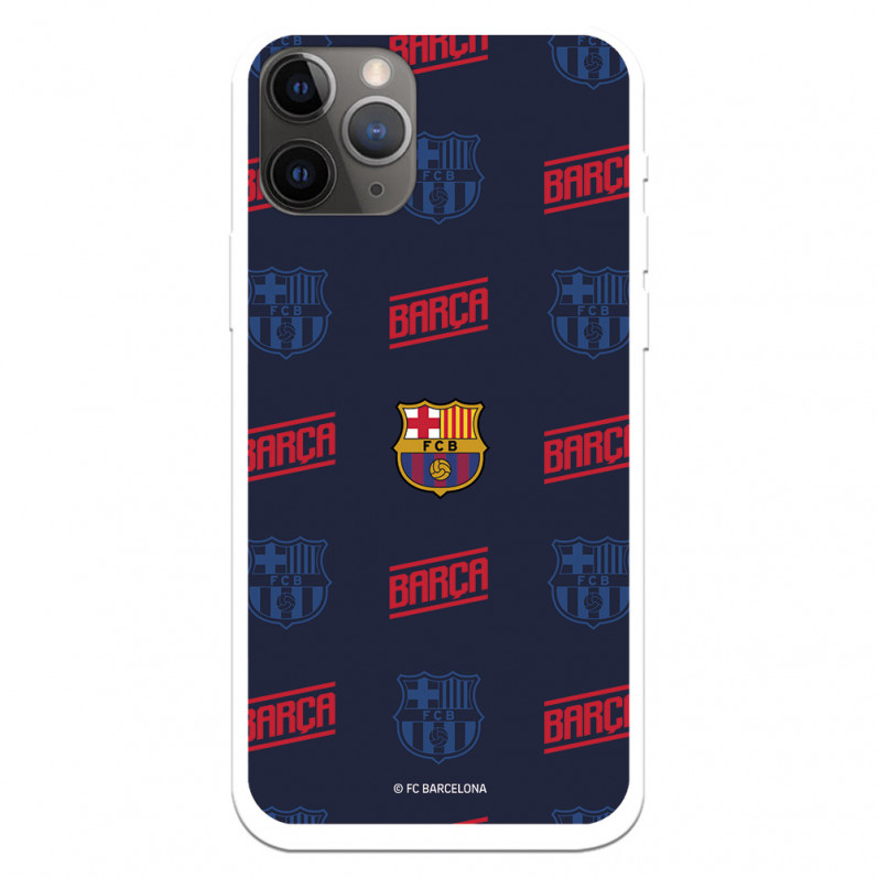 FC Barcelona iPhone 11 Pro Hülle Rotes und blaues Wappen – FC Barcelona Offizielle Lizenz