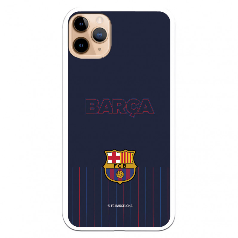 FC Barcelona iPhone 11 Pro Max Hülle Barsa Blauer Hintergrund – FC Barcelona Offizielle Lizenz