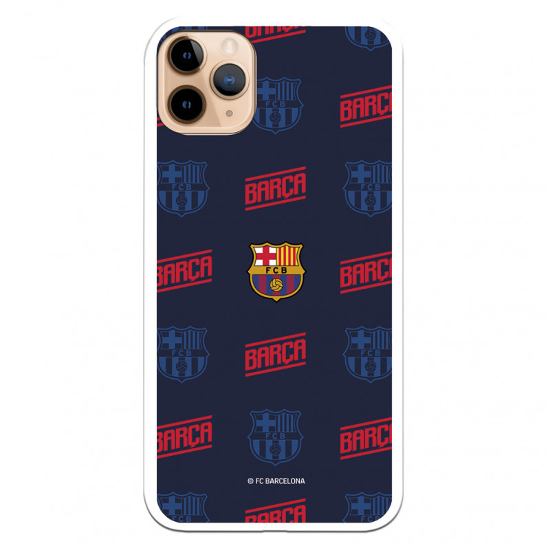 FC Barcelona iPhone 11 Pro Max Hülle Rotes und blaues Wappen – FC Barcelona Offizielle Lizenz