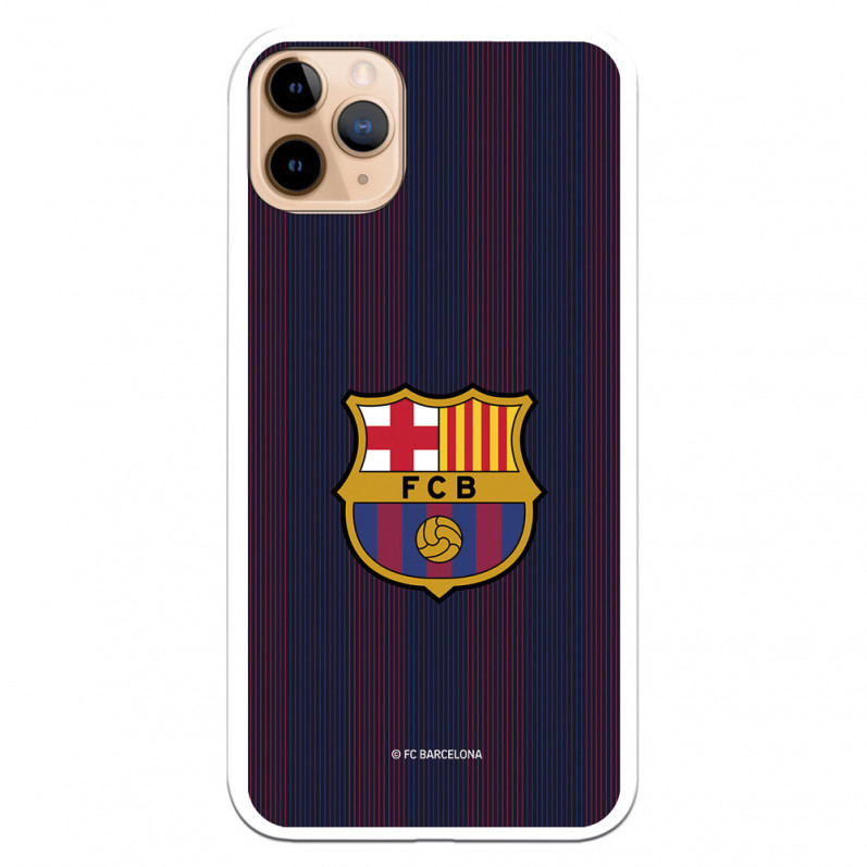 FC Barcelona iPhone 11 Pro Max Hülle Blaugrana Lines - FC Barcelona Offizielle Lizenz