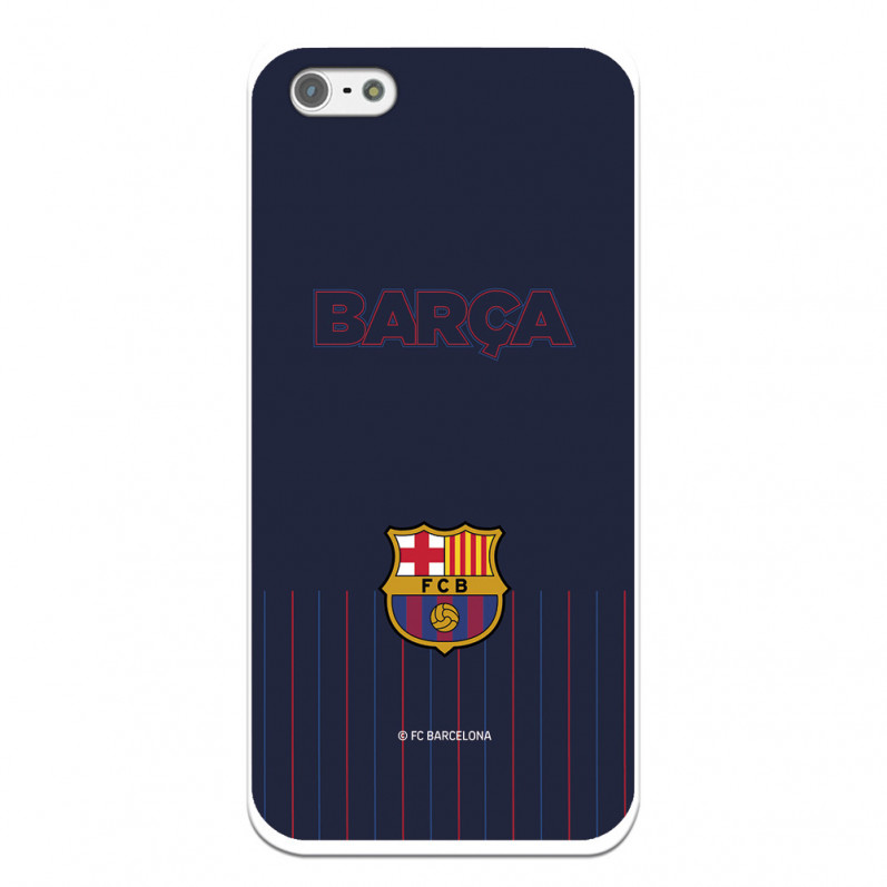 FC Barcelona iPhone 5 Hülle Barsa Blauer Hintergrund – FC Barcelona Offizielle Lizenz