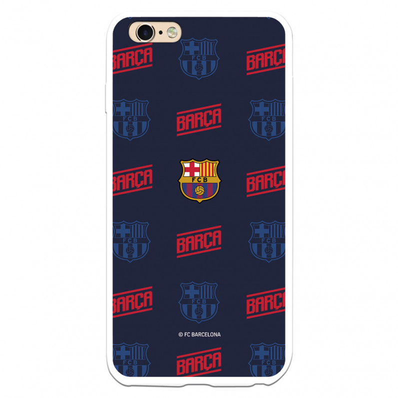 FC Barcelona iPhone 6 Plus Hülle Rotes und blaues Wappen – FC Barcelona Offizielle Lizenz