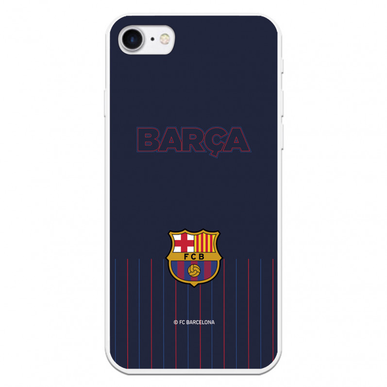 FC Barcelona iPhone 7 Hülle Barsa Blauer Hintergrund – FC Barcelona Offizielle Lizenz