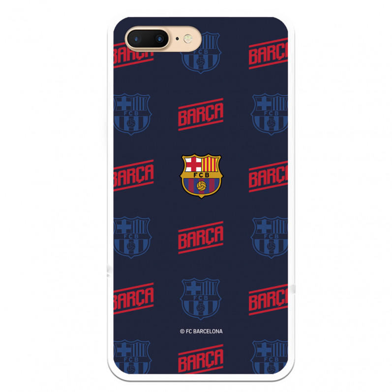 FC Barcelona iPhone 7 Plus Hülle Rotes und blaues Wappen – FC Barcelona Offizielle Lizenz