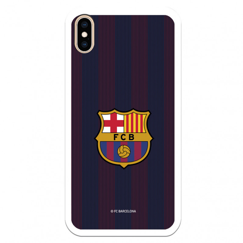 FC Barcelona iPhone XS Max Hülle Blaugrana Lines - FC Barcelona Offizielle Lizenz