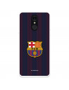 FC Barcelona LG Q7 Case Blaugrana Lines - FC Barcelona Offizielle Lizenz