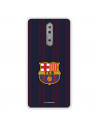 FC Barcelona Nokia 8 Hülle Blaugrana Lines - Offizielle FC Barcelona Lizenz