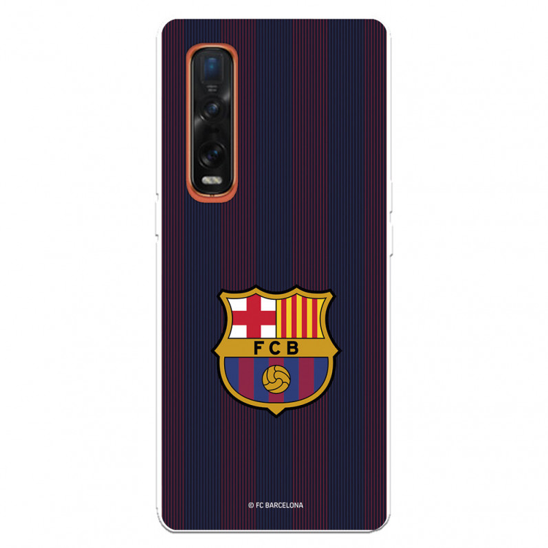 FC Barcelona Oppo Find X2 Pro Hülle Blaugrana Lines – FC Barcelona Offizielle Lizenz