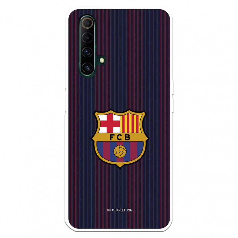 FC Barcelona Realme X50 5G Hülle Blaugrana Lines - Offizielle FC Barcelona Lizenz