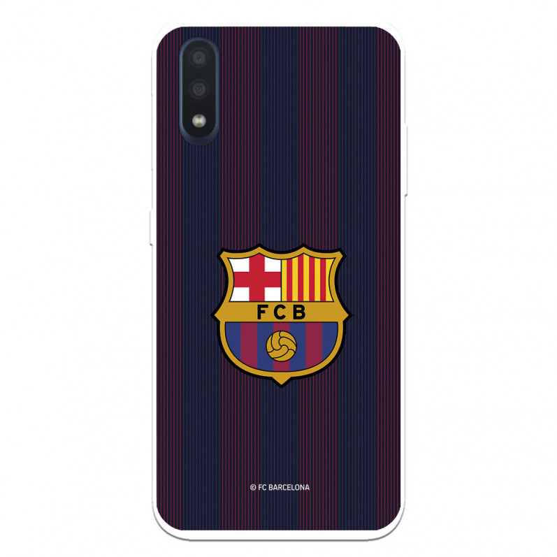 FC Barcelona Samsung Galaxy A01 Hülle Blaugrana Lines – FC Barcelona Offizielle Lizenz