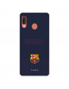 FC Barcelona Barsa Samsung Galaxy A20E Hülle mit blauem Hintergrund – Offizielle FC Barcelona Lizenz