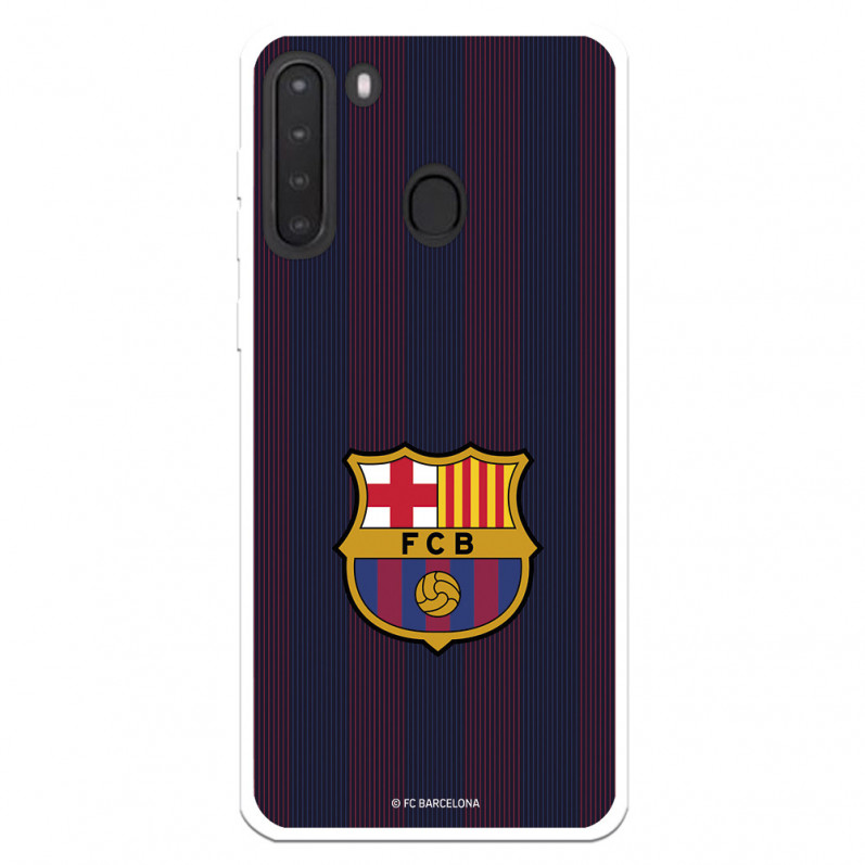 FC Barcelona Samsung Galaxy A21 Hülle Blaugrana Lines – FC Barcelona Offizielle Lizenz