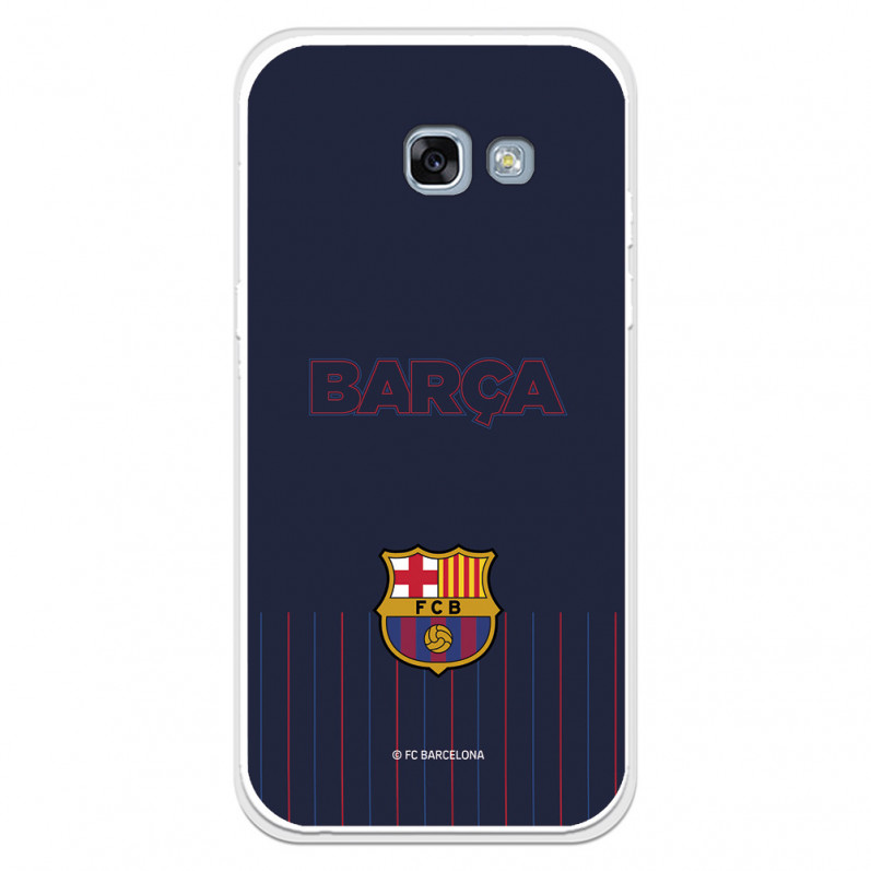 Hülle für Samsung Galaxy A5 2017 FC Barcelona Barsa Blauer Hintergrund – FC Barcelona Offizielle Lizenz