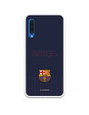 FC Barcelona Barsa Samsung Galaxy A50 Hülle mit blauem Hintergrund – Offizielle FC Barcelona Lizenz