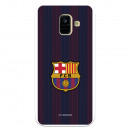 FC Barcelona Samsung Galaxy A6 2018 Hülle Blaugrana Lines – FC Barcelona Offizielle Lizenz