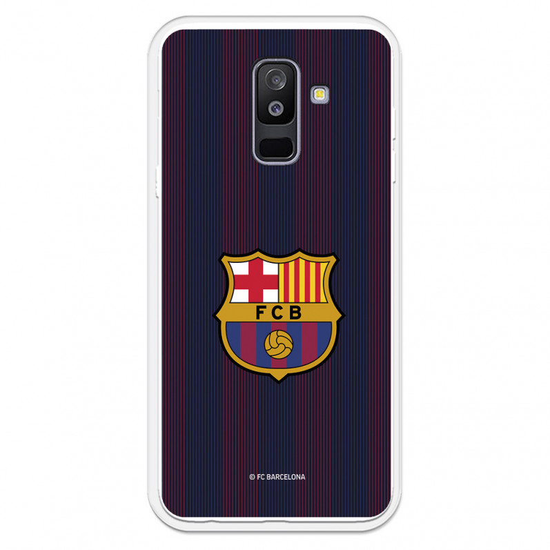 FC Barcelona Samsung Galaxy A6 Plus 2018 Hülle Blaugrana Lines – FC Barcelona Offizielle Lizenz