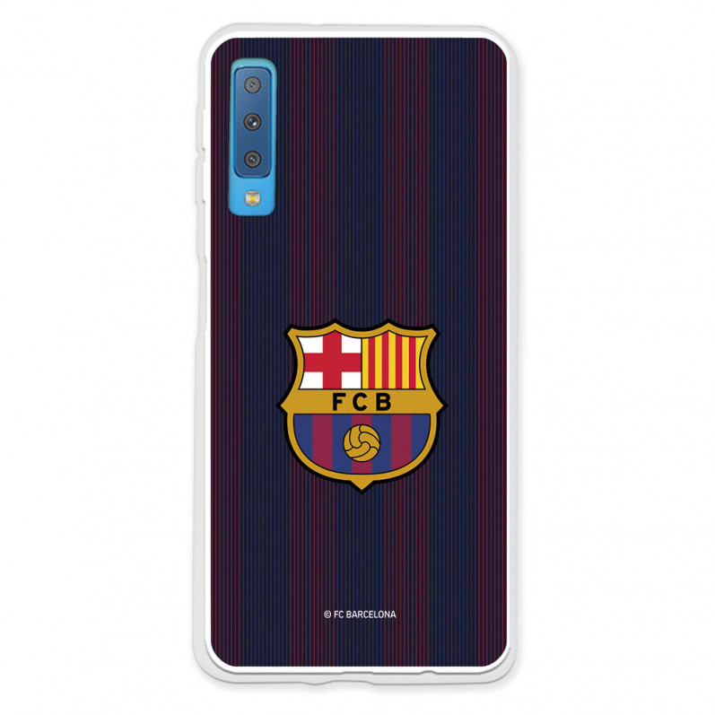 FC Barcelona Samsung Galaxy A7 2018 Hülle Blaugrana Lines – FC Barcelona Offizielle Lizenz