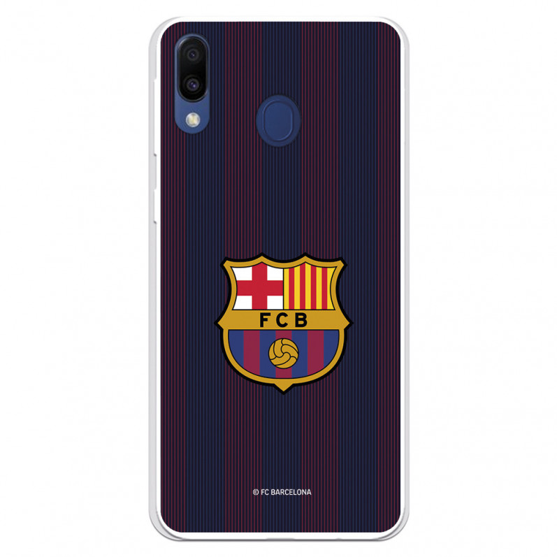 FC Barcelona Samsung Galaxy M20 Hülle Blaugrana Lines – FC Barcelona Offizielle Lizenz