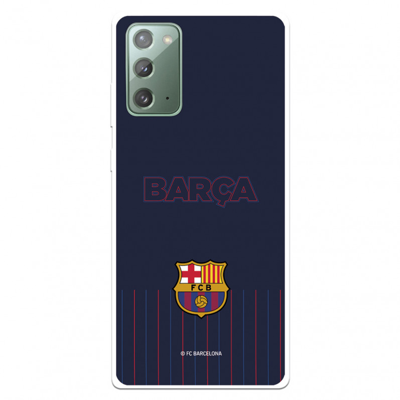 FC Barcelona Barsa Samsung Galaxy Note20 blauem Hintergrund – Offizielle FC Barcelona Lizenz