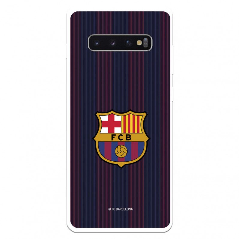 FC Barcelona Samsung Galaxy S10 Plus Hülle Blaugrana Lines – FC Barcelona Offizielle Lizenz