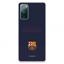 FC Barcelona Barsa Samsung Galaxy S20 FE Hülle mit blauem Hintergrund – Offizielle FC Barcelona Lizenz