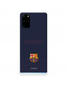 FC Barcelona Barsa Blauer Hintergrund Samsung Galaxy S20 Plus Hülle – Offizielle FC Barcelona Lizenz