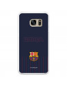 FC Barcelona Barsa Samsung Galaxy S7 Hülle mit blauem Hintergrund – Offizielle FC Barcelona Lizenz