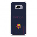 FC Barcelona Barsa Samsung Galaxy S8 Hülle mit blauem Hintergrund – Offizielle FC Barcelona Lizenz