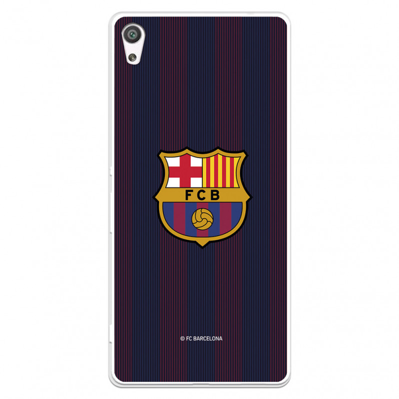 FC Barcelona Sony Xperia XA Ultra Hülle Blaugrana Lines - FC Barcelona Offizielle Lizenz