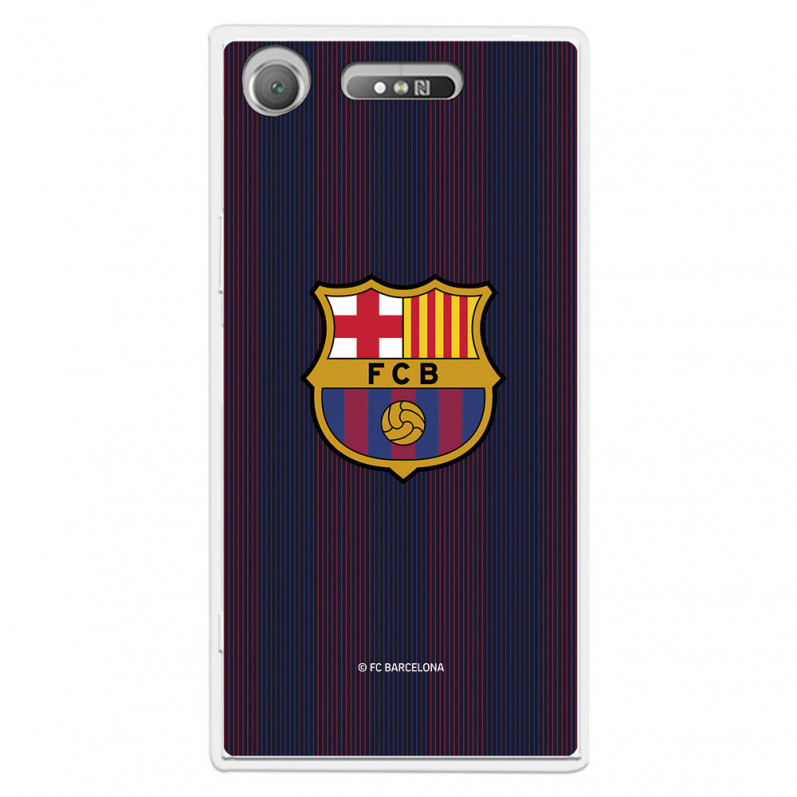 FC Barcelona Sony Xperia XZ1 Hülle Blaugrana Lines – FC Barcelona Offizielle Lizenz