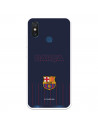 Hülle für Xiaomi Mi 8 FC Barcelona Barsa Blauer Hintergrund - FC Barcelona Offizielle Lizenz