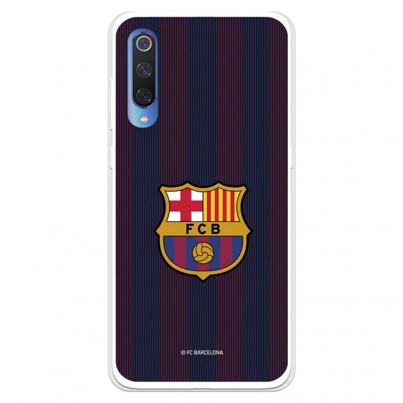 FC Barcelona Xiaomi Mi 9 Hülle Blaugrana Lines - FC Barcelona Offizielle Lizenz