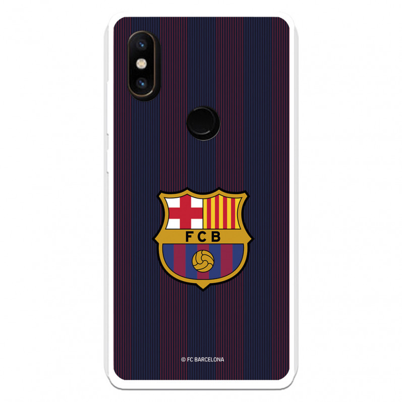 FC Barcelona Xiaomi Mi Mix 2S Gehäuse Blaugrana Lines - FC Barcelona Offizielle Lizenz