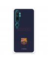 Hülle für Xiaomi Mi Note 10 FC Barcelona Barsa Blauer Hintergrund - FC Barcelona Offizielle Lizenz