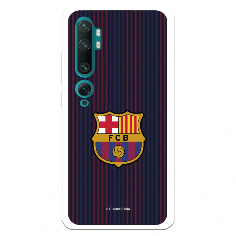 FC Barcelona Xiaomi Mi Note 10 Hülle Blaugrana Lines - FC Barcelona Offizielle Lizenz