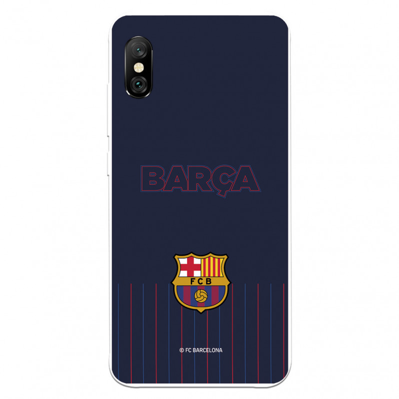 FC Barcelona Hülle für Xiaomi Redmi Note 6 Barsa Blauer Hintergrund – FC Barcelona Offizielle Lizenz