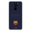 Hülle für Xiaomi Redmi Note 8 Pro FC Barcelona Barsa Blauer Hintergrund - FC Barcelona Offizielle Lizenz