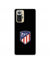 Funda para Xiaomi Redmi Note 10 Pro del Atleti Escudo Fondo Negro - Licencia Oficial Atlético de Madrid